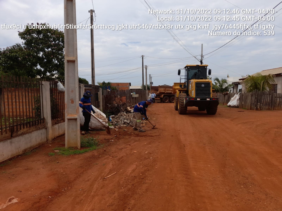 Prefeitura de Nova Ubiratã inicia limpeza urbana