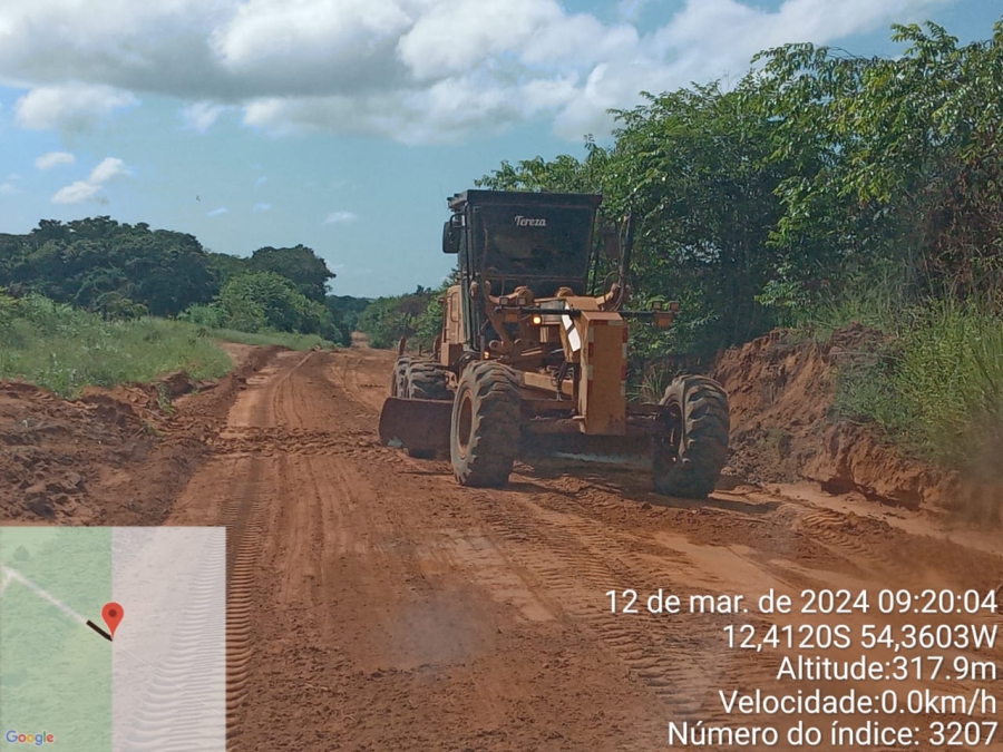 Prefeitura de Nova Ubiratã investe em melhorias viárias no Distrito de Entre Rios