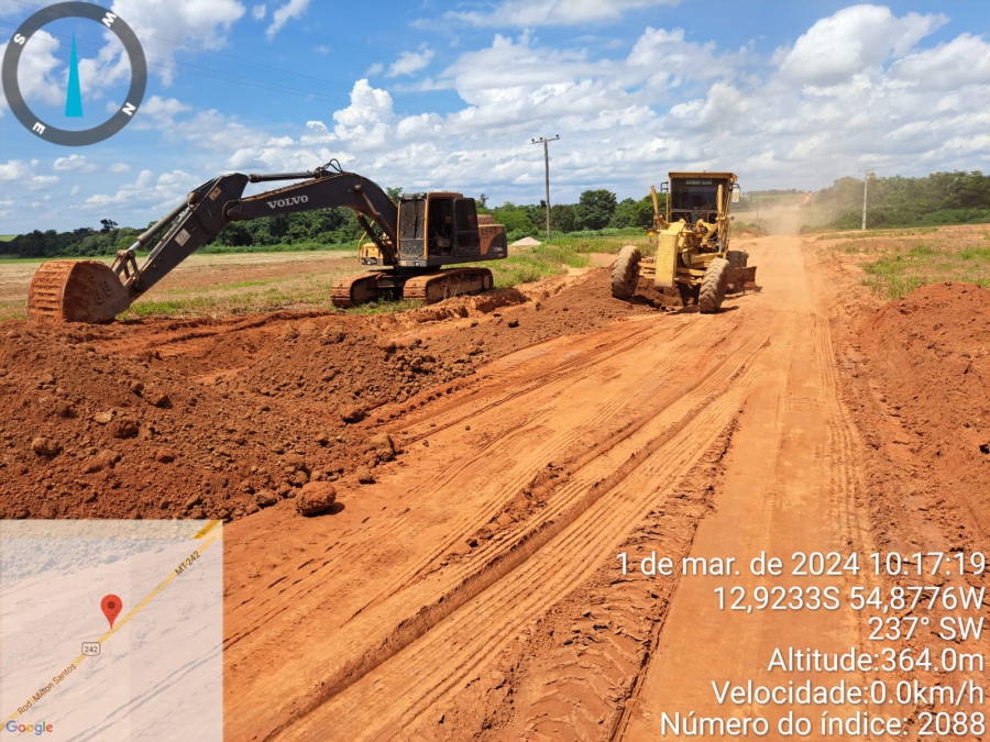Investimento em Infraestrutura para Segurança Viária: Prefeitura de Nova Ubiratã realizou manutenção na MT-242