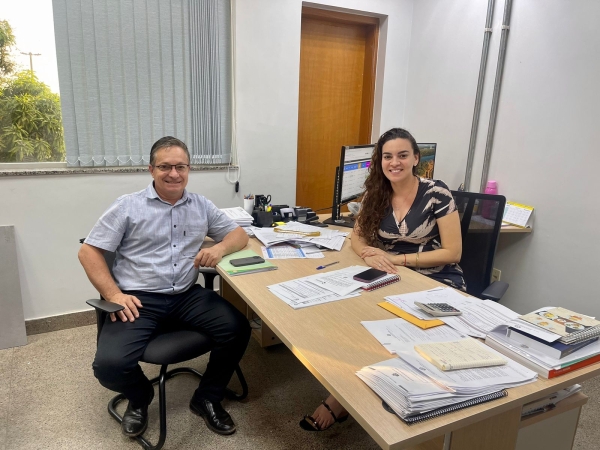 Prefeito e Secretários estiveram visitando a Secretaria de Estado de Infraestrutura e Logística na capital de Mato Grosso