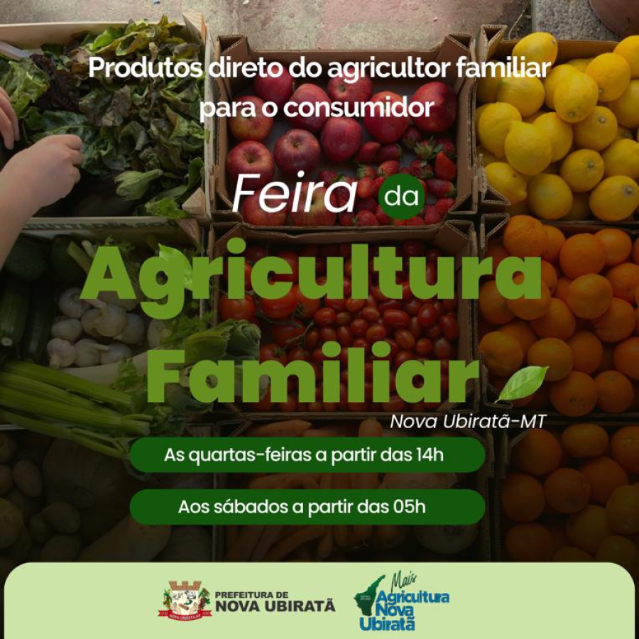 Conheça a Feira da Agricultura Familiar de Nova Ubiratã