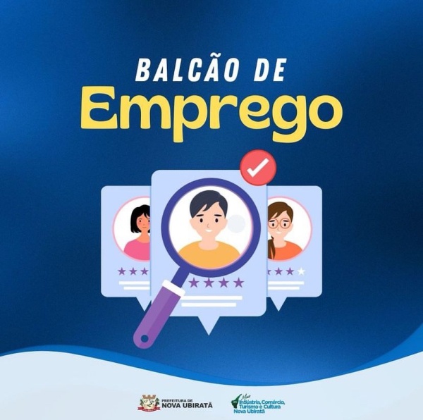 Confira as vagas disponíveis no Balcão de Emprego   