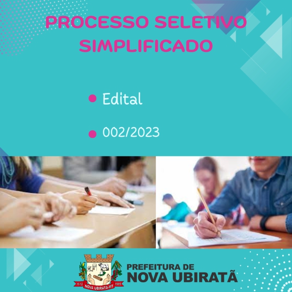 Prefeitura divulga edital de abertura para Processo Seletivo Simplificado em Nova Ubiratã