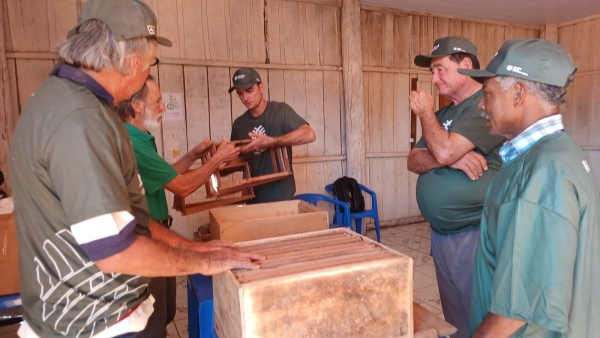 Curso de Produ&ccedil;&atilde;o de Abelhas Rainhas fortalece a apicultura e incentiva a agricultura familiar no distrito de Entre Rios