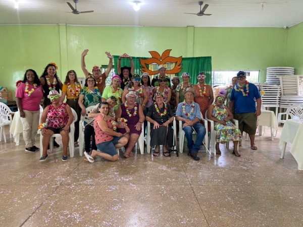 Secretaria Municipal de Assist&ecirc;ncia Social de Nova Ubirat&atilde; promoveu o Carnaval do Grupo SCFV voltado para a Pessoa Idosa