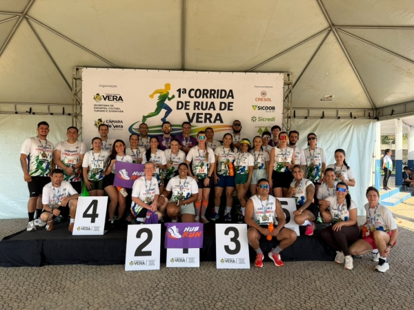 Atletas de Nova Ubirat&atilde; se destacam na 1&ordf; Corrida de Rua do munic&iacute;pio de Vera