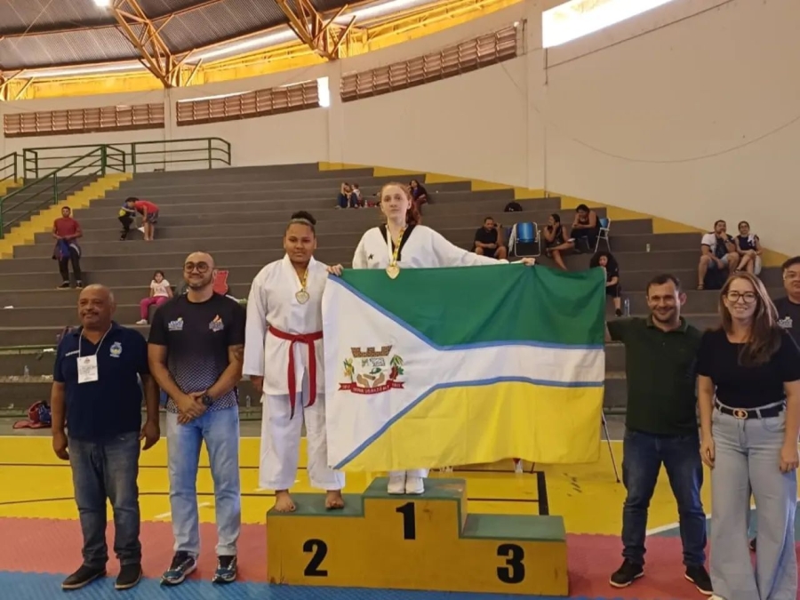 Atletas de Nova Ubiratã conquistam medalha de ouro nos Estudantis Mato-Grossenses de Taekwondo