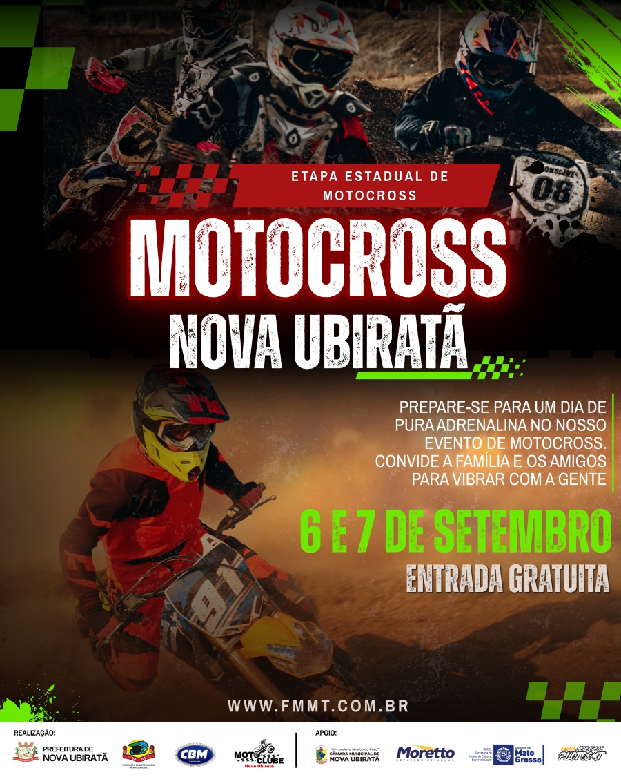 Nova Ubiratã será palco da Etapa Estadual de Motocross