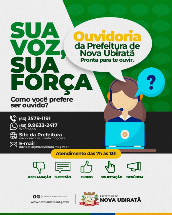 A Ouvidoria Municipal de Nova Ubiratã Fortalece o Vínculo Cidadão com a Administração Local