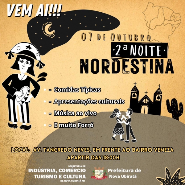 Nova Ubiratã se prepara para a 2ª Noite Nordestina