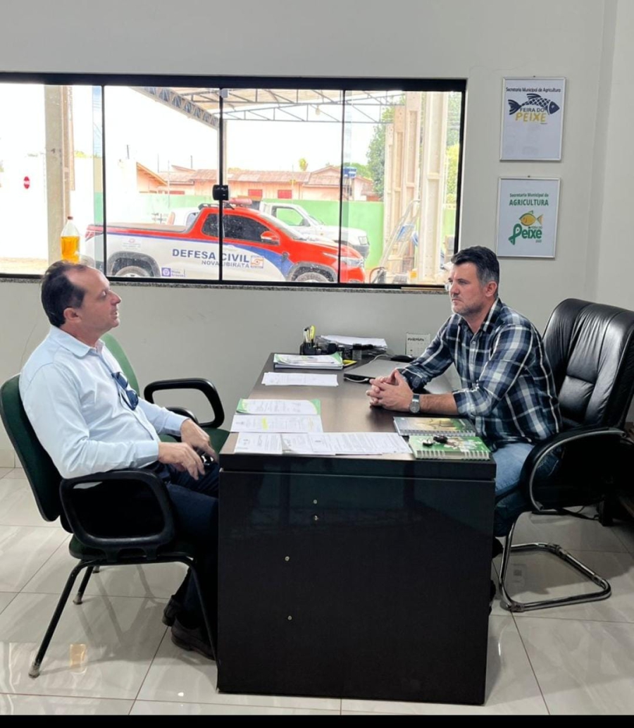 Prefeitura de Nova Ubiratã recebe visita de representante do Ministério da Agricultura