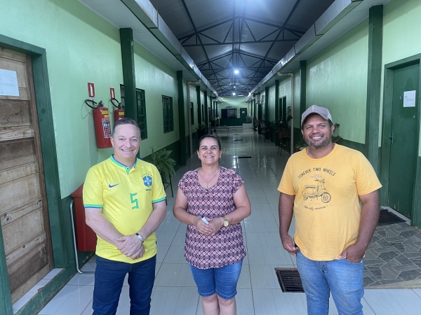 Prefeito e Coordenador do Departamento de Infraestrutura realizam visita nos distritos de Santo Antônio do Rio Bonito e Novo Mato Grosso