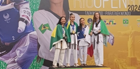 Atletas de Taekwondo do distrito de Entre Rios participam do evento Rio Open 2024