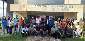 Prefeitura Municipal de Nova Ubiratã recebeu visita do Deputado Federal Juarez Costa e o Presidente da AMM Leonardo Bortolin