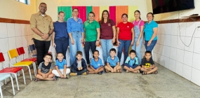 Secretarias Municipais promovem ação educativa “Flores e Frutos” no CEMEI Pequeno Anjo