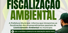 Prefeitura Municipal de Nova Ubiratã inicia fiscalização de empreendimentos passíveis de Licenciamento Ambiental