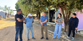 Prefeito e equipe de Engenharia realizam visita técnica em obras do município